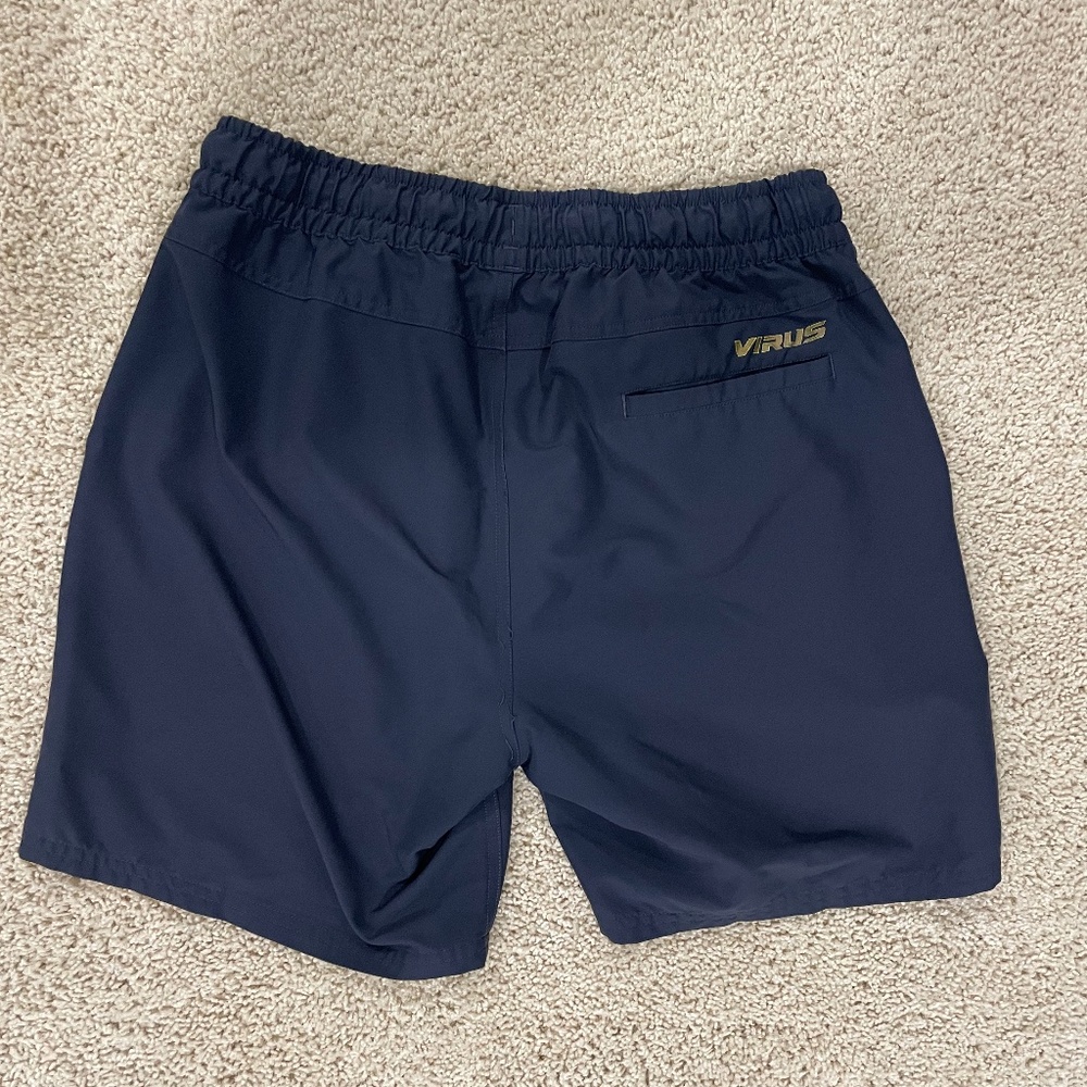 Virus Navy Athletic Shorts